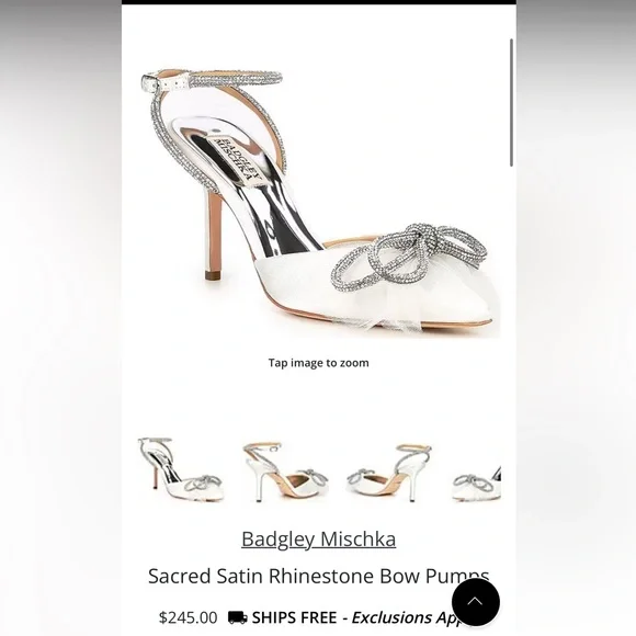 Badgley Mischka Sacred Pump 8.5 - Picture 2 of 6